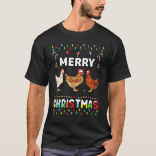 Camiseta Pollo de Navidad Granja Animal Navidad