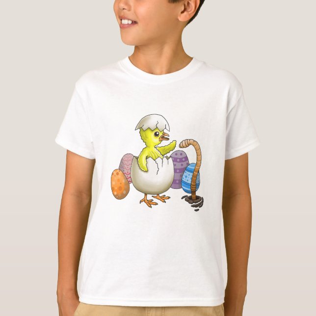 Camiseta Pollo de Pascua recién salido del cascarón (Anverso)