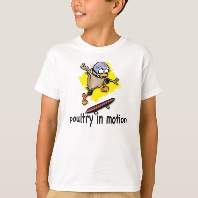 Camiseta Pollo de patinaje (Anverso)