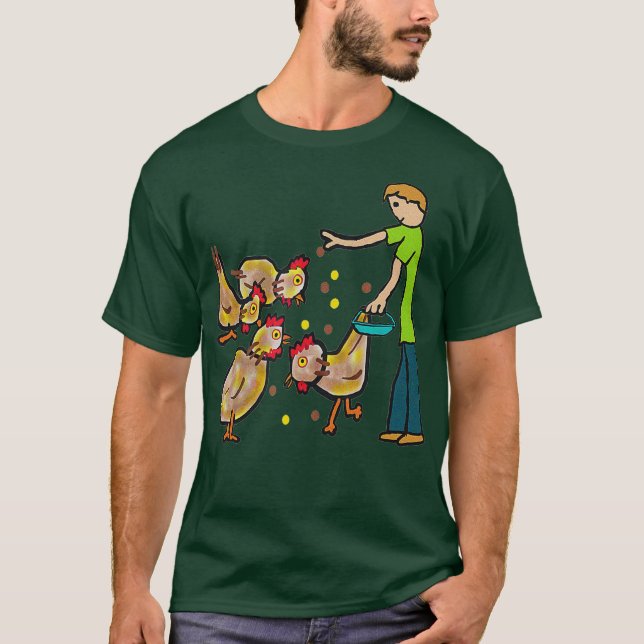 Camiseta Pollo de patio trasero: alimentación y agricultura (Anverso)