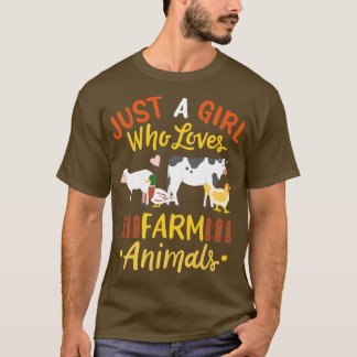 Camiseta Pollo de pato de vaca de animales de granja