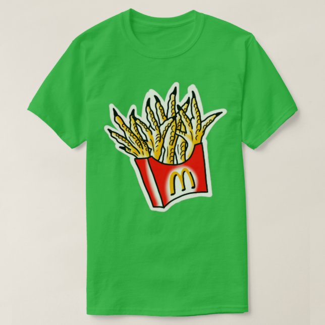 Camiseta Pollo de pie Mc Fries Tattoo Tradicional (Diseño del anverso)