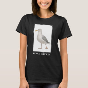 Camiseta Pollo de playa - Humor de gaviota de gaviota de ga