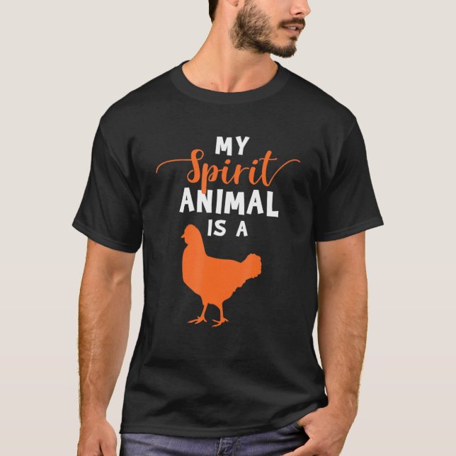 Camiseta Pollo De Pollo De Animales De Espíritu Para Amante (Anverso)