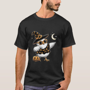 Camiseta Pollo de pollo de Halloween Calabaza Chick O Trate