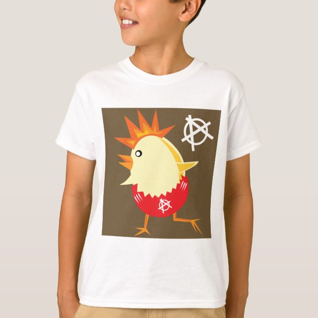 Camiseta Pollo de rock de punk (Anverso)