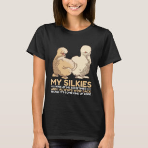 Camiseta Pollo de seda chino animal silkie sedoso