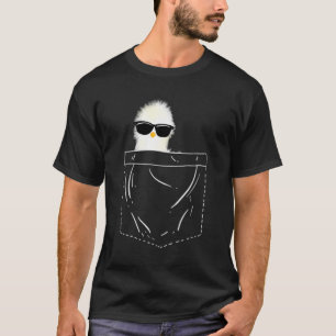 Camiseta Pollo de seda en Pocket Guay Mascota Dueños Funn