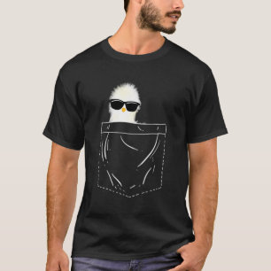 Camiseta Pollo de seda en Pocket Guay Mascota Dueños Funn