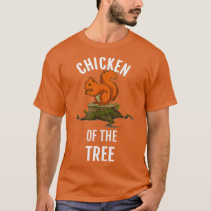Camiseta Pollo Del Árbol Funny Cazador De ardillas Dk