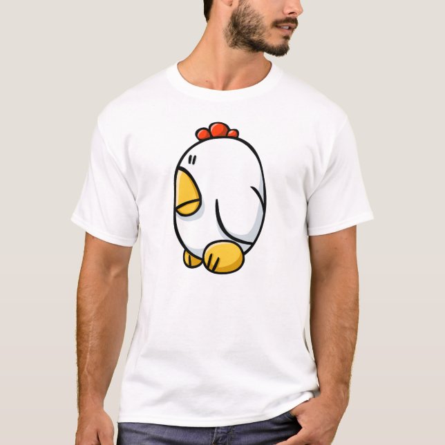 Camiseta Pollo del dibujo animado (Anverso)