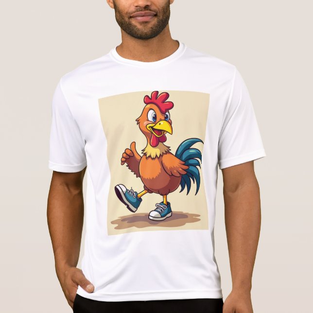 Camiseta Pollo deportivo (Anverso)