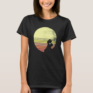 Camiseta Pollo descarado puesta de sol retro
