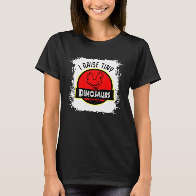 Camiseta Pollo Dinosaurios Pequeños Levanto Blanqueado (Anverso)