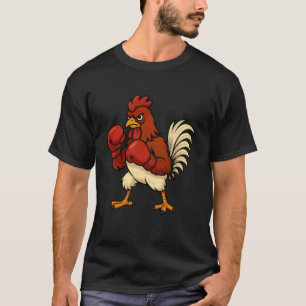 Camiseta Pollo Disfrazado De Boxeador Boxeo Divertido