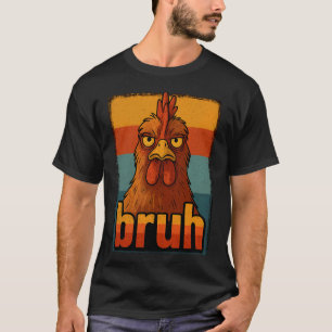 Camiseta Pollo Divertido Bruh Para Chicos Chicas Adolescent