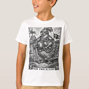 Camiseta Pollo Divertido Caballero Medieval Sir-fry-a-lot P
