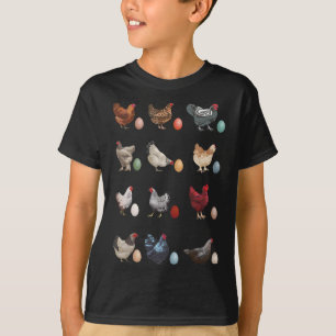 Camiseta Pollo divertido con huevos Día de Pascua Pollo de 