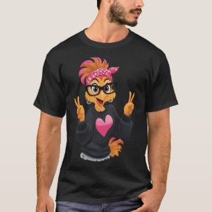 Camiseta Pollo Divertido Con Signo De Paz Gles Loco Pollo L