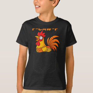Camiseta Pollo divertido F-caw-f Bolsillo de humorcita Cita
