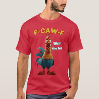 Camiseta Pollo Divertido FCAWF Qué Helicóptero Humor Avícol