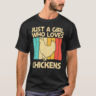 Camiseta Pollo Divertido Para Chicas Mamá Granjera De Pollo