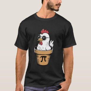 Camiseta Pollo Divertido Pi 3.14 Símbolo de Matemáticas Cie