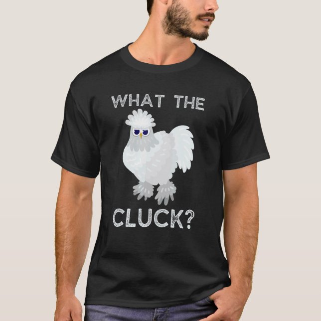 Camiseta Pollo Divertido Qué Desvarío Pollo Seda (Anverso)