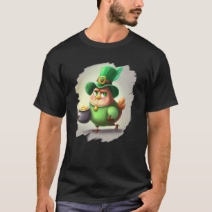 Camiseta Pollo duende día de San Patricio Pollo 4