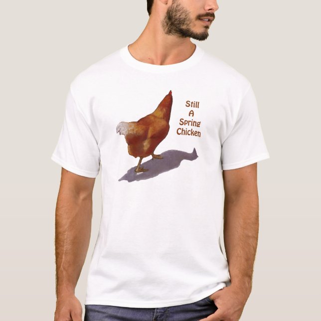Camiseta Pollo: El conseguir más viejo: Pollo de primavera (Anverso)