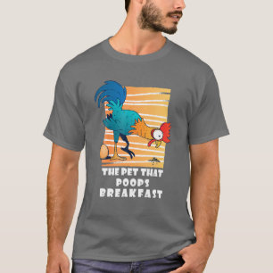 Camiseta Pollo El Mascota Que Sirve El Desayuno, Gracioso R