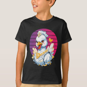 Camiseta Pollo Elegante Joyería Reina Majestuosa Lujo