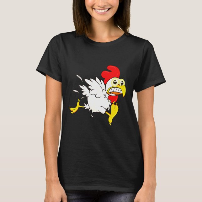 Camiseta Pollo en ejecución (Anverso)