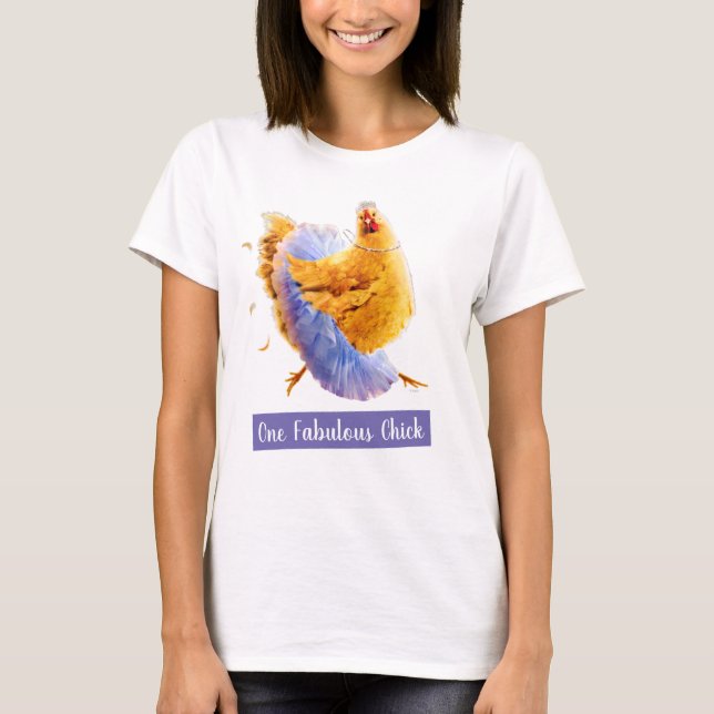 Camiseta Pollo en un Tutu (Anverso)
