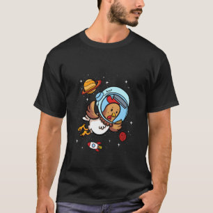Camiseta Pollo Espacio Universo Astronauta Avicultura F