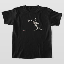 Camiseta Pollo Esquelético Libre y Feliz