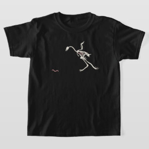 Camiseta Pollo Esquelético Libre y Feliz