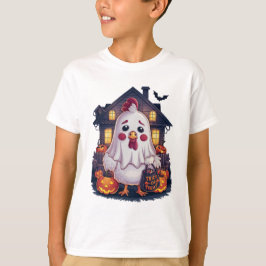 Camiseta Pollo fantasma de Halloween #1 Arte digital