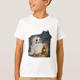 Camiseta Pollo fantasma de Halloween #4 Arte digital