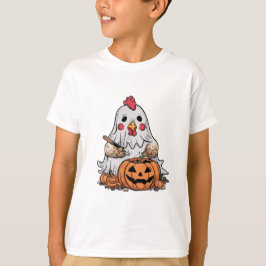 Camiseta Pollo fantasma de Halloween #9 Arte digital