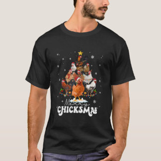 Camiseta Pollo Feliz Chickmas Santa Claus