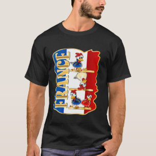 CAMISETA POLLO FRANCÉS BANDERA FRANCIA