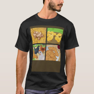 Camiseta Pollo frito de pollo con nugget Hug Life