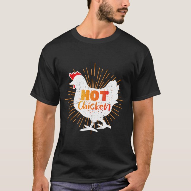 Camiseta Pollo frito Diseño Pollo caliente de Nashville (Anverso)