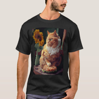 Camiseta Pollo Frito Girasol de Gato