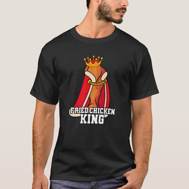 Camiseta Pollo frito King Junk Comida rápida frita (Anverso)