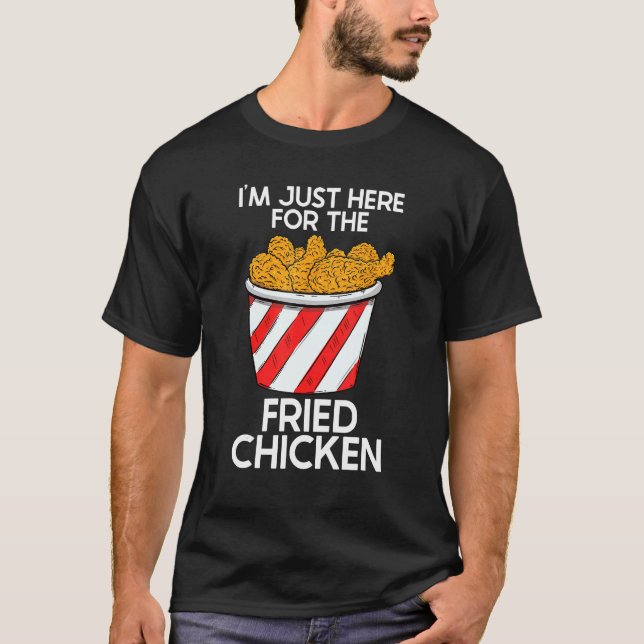 Camiseta Pollo Frito  Pollo Caliente Comida Snack Frito  1 (Anverso)