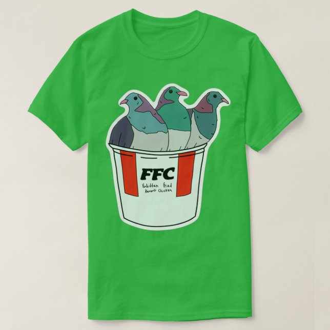 Camiseta Pollo frito prohibido 2 (Diseño del anverso)
