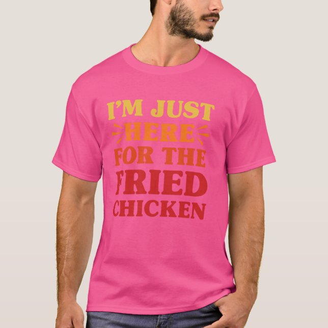 Camiseta Pollo frito que amo el pollo frito divertido amor  (Anverso)