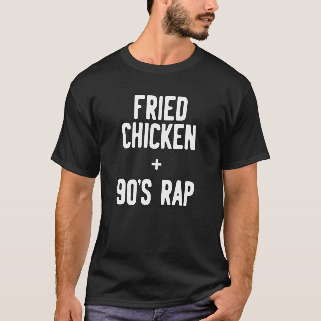 Camiseta Pollo Frito + Rap de los 90 (Anverso)